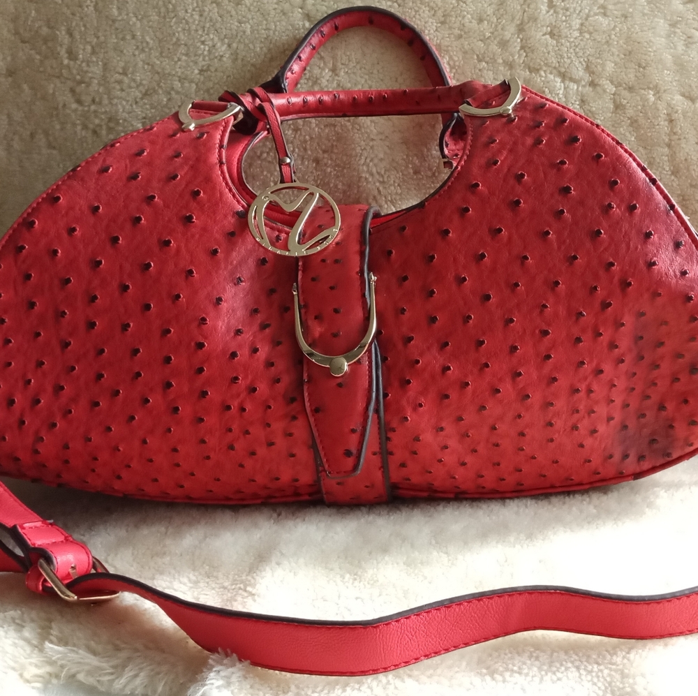 Miracle Zone red handbag